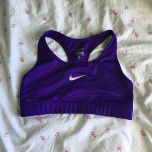 Nike Pro Dri Fit Bra - Purple